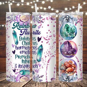 Rainbow Fluorite Metal Insulated Tumbler